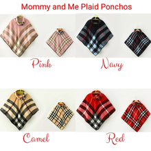WHOLESALE BUNDLE - Aria Mommy and Me Plaid Poncho - Mother Daughter Matching 2-Piece Set (4 Colors) - ARIA KIDS