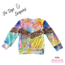 Mommy and Me Tie Dye Sequin Shirts - ARIA KIDS