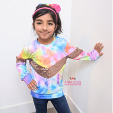 Mommy and Me Tie Dye Sequin Shirts - ARIA KIDS
