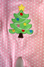 Pink Polka Dot Christmas Tree Baby Romper - ARIA KIDS