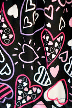 Hot Pink Hearts Ruffle Dress - ARIA KIDS