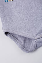 Grey "USA" print baby romper - ARIA KIDS