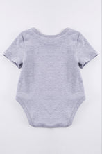 Grey "USA" print baby romper - ARIA KIDS