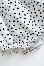 Polkadot witch smocked baby romper - ARIA KIDS