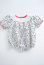 Polkadot witch smocked baby romper - ARIA KIDS