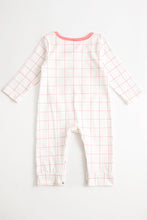Pink plaid turkey applique baby romper - ARIA KIDS
