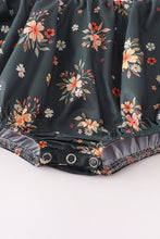 Fox floral smocked baby romper - ARIA KIDS