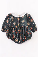 Fox floral smocked baby romper - ARIA KIDS
