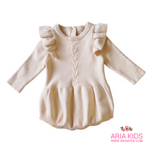 The Valentina Ruffle Knit Romper in 3 Colors (PREMIUM) - ARIA KIDS