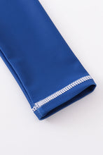 Blue stripe boy swimsuit