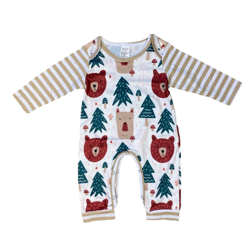 Forest Bear Friends Unisex Baby Romper - ARIA KIDS