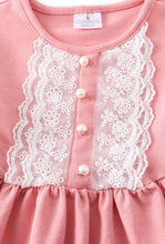 Lia Pink & White Lace Dress - ARIA KIDS