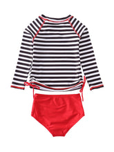 Striped Watermelon Rash Guard Swim Set - ARIA KIDS
