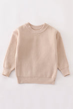 Beige round neck sweater - ARIA KIDS