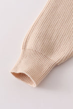 Beige round neck sweater - ARIA KIDS