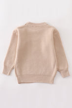 Beige round neck sweater - ARIA KIDS