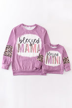 Purple leopard blessed mommy & me top - ARIA KIDS