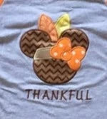WHOLESALE CLEARANCE BUNDLE - Thankful Orange Minnie Raglan Shirt - ARIA KIDS