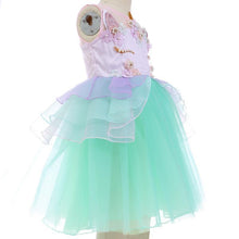 Mint "My Unicorn Princess" Floral Tutu Dress - ARIA KIDS