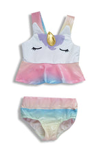 Unicorn Metallic Rainbow 2-Piece Swimsuit Set - ARIA KIDS