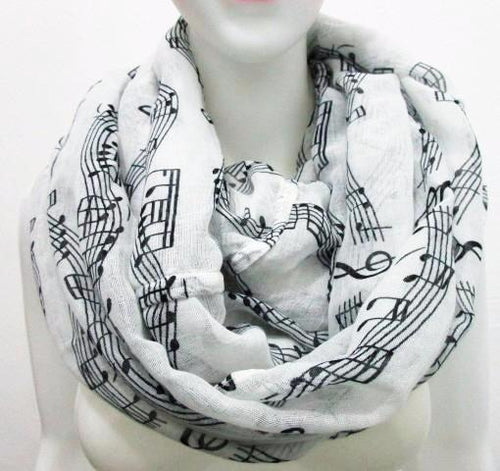 Music Notes Ladies Infinity Scarf - ARIA KIDS