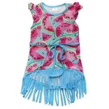 Watermelon Fringe Dress - ARIA KIDS