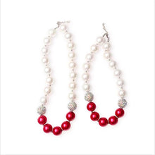 Camellia Mommy & Me Matching Chunky Necklace in Red - ARIA KIDS