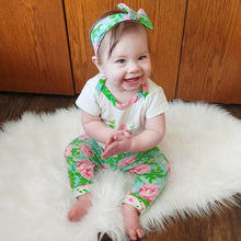 Spring Rose 3-Piece Layette Gift Set Floral Onesie Pants - ARIA KIDS