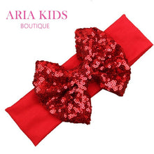 Baby Sequin Bow Headband - Pack of 5 Colors - ARIA KIDS