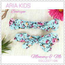 Blue Floral Mommy & Me Headband 2-Pc Set - ARIA KIDS