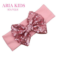 Baby Sequin Bow Headband - Pack of 5 Colors - ARIA KIDS