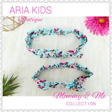 Blue Floral Mommy & Me Headband 2-Pc Set - ARIA KIDS