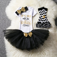 1st Birthday Outfit Romper Tutu Leg Warmer 4 Pc Set - ARIA KIDS