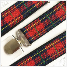 "Scott" Tartan Plaid Suspender, Bow Tie & Tie - ARIA KIDS