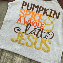 WHOLESALE CLEARANCE BUNDLE - Pumpkin Spice and a Whole Latte Jesus Raglan Fall Shirt - ARIA KIDS